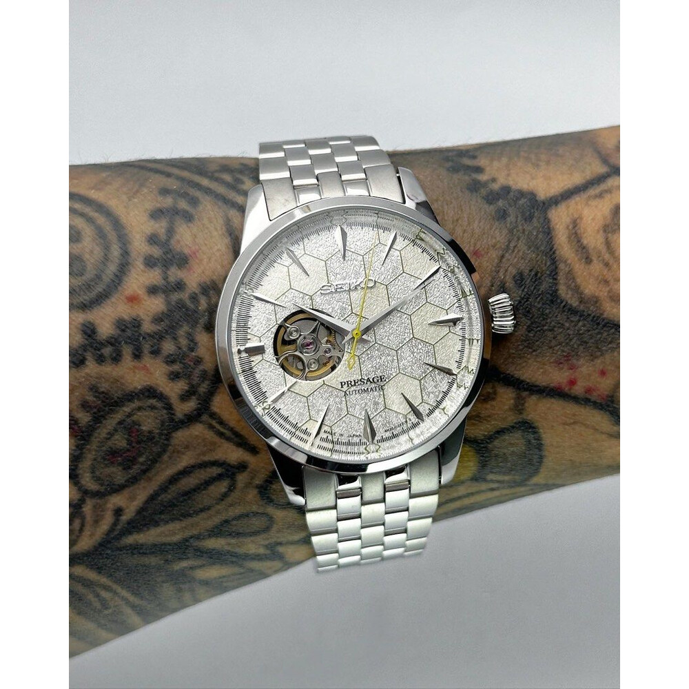 Custom Seiko Mod • Honeycomb Open-Heart Presage • 40.5mm